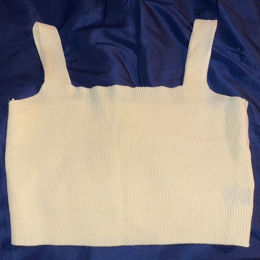NWOT Yellow Shein Cropped Tank Top